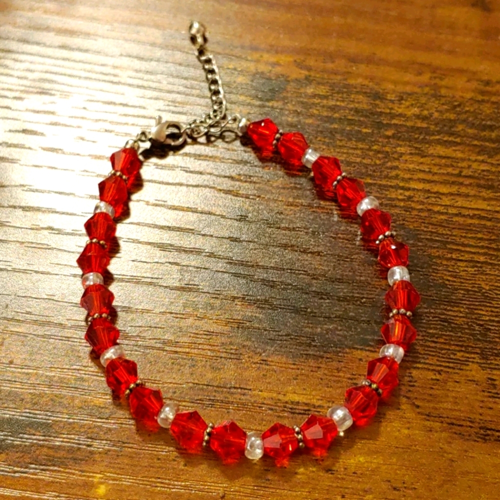 Handmade Crystal Bead Bracelet